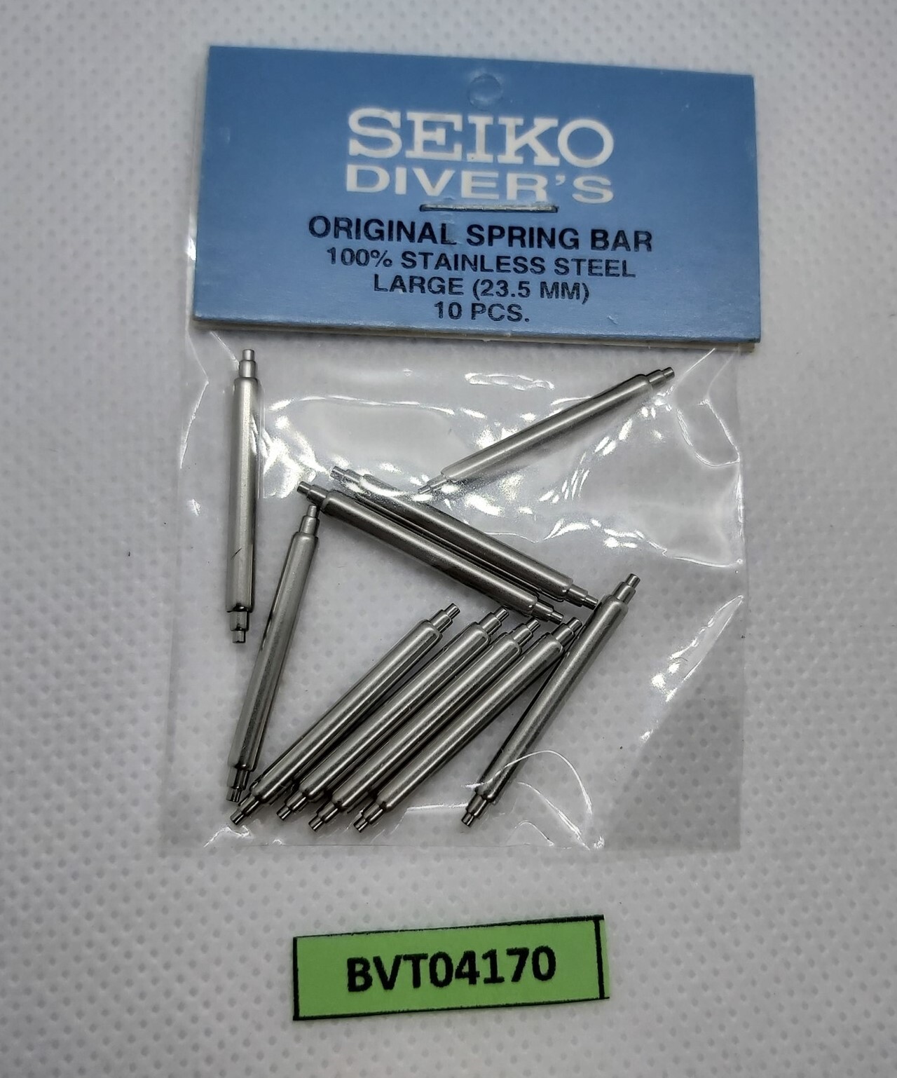10 PCS SEIKO DIVER SPRING BAR LARGE SS 7002,6309,6306,7S26 0020 SKX007 BVT04170