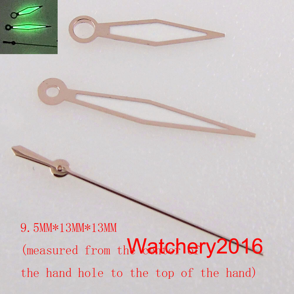 Luminous Rose Gold Silver Watch Hands Fit NH35 NH36 7s26 7s36 automatic movement