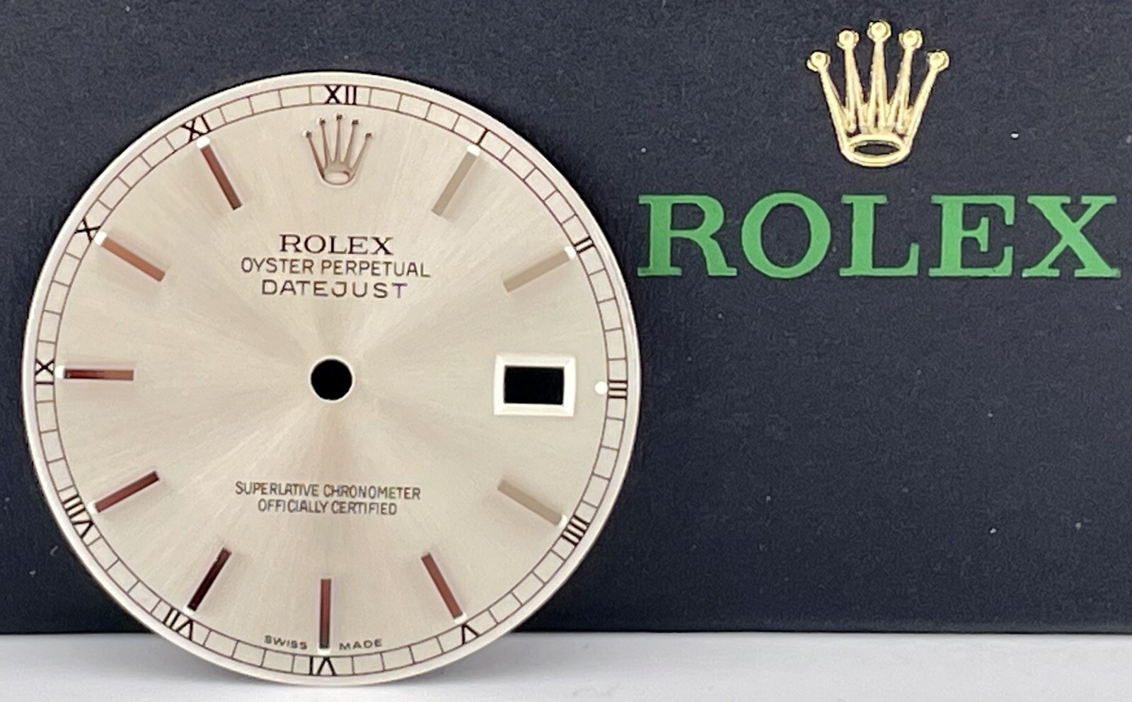 Rolex Datejust Mens 36mm Silver Dial Silver Stick Track Oyster Jubilee Ref 16234