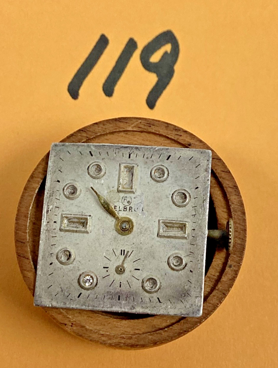 Vintage Helbros Tank 17 Jewel ETA1220 Swiss Movement Runs Spare Part Repair READ