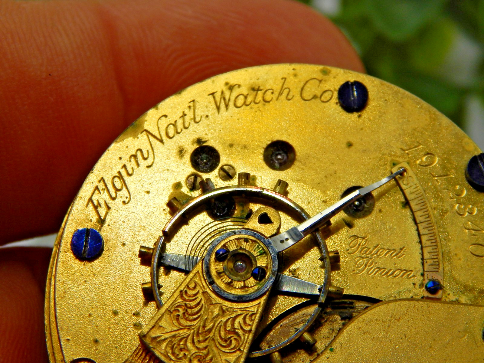 Antique Pocket watch movement Elgin Grade 10 m3 18S 11 Jewel Hunting @ 1886