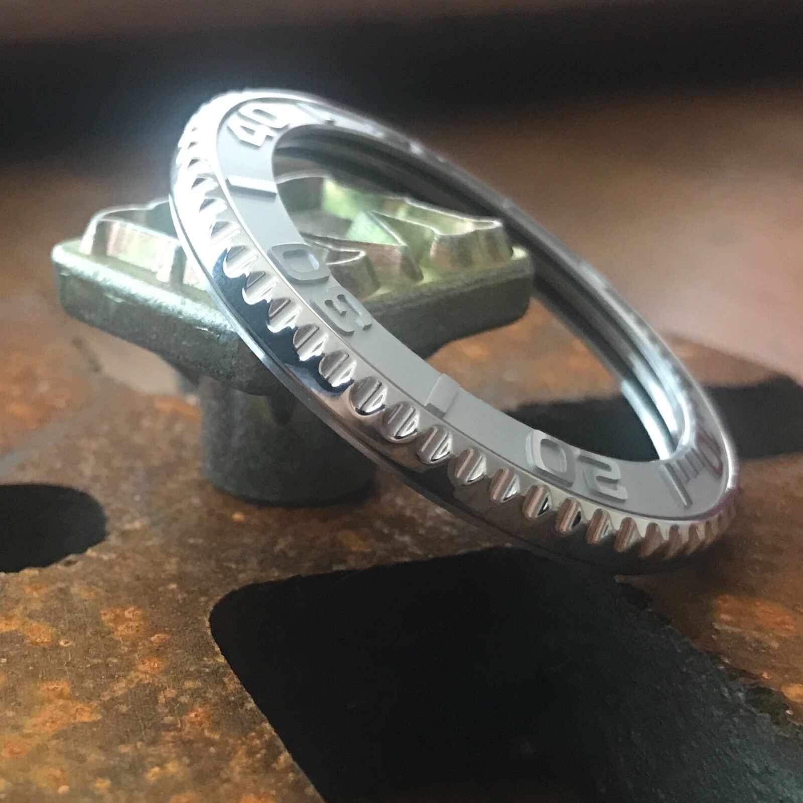 Sub Style Bezel + Silver “YM” Ceramic Insert for Seiko SKX007 SRPD ~ US Seller