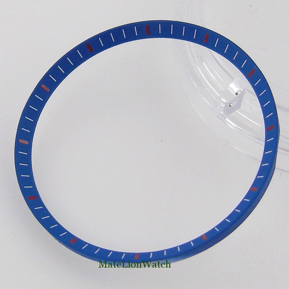 Watch Case Parts Chapter Ring 31.2mm*28mm*1.6mm Plastic Black/White/Blue/Green