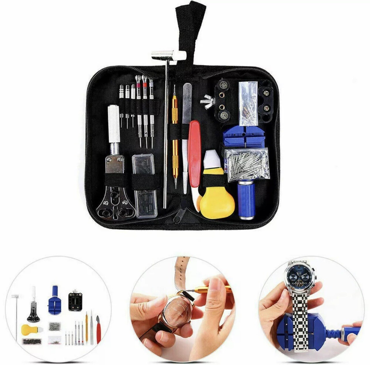 DELUXE 147 WATCH BAND BRACELET LEATHER STRAP CHANGING TOOL KIT FOR INVICTA WATCH