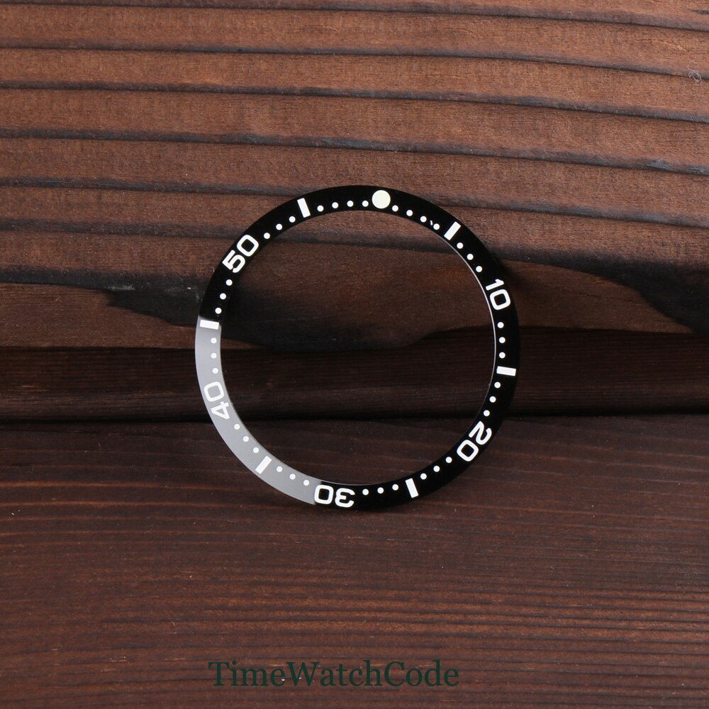 39mm*32.7mm Flat Ceramic/Aluminum Bezel Insert Watch Ring Fit 62MAS Accessory