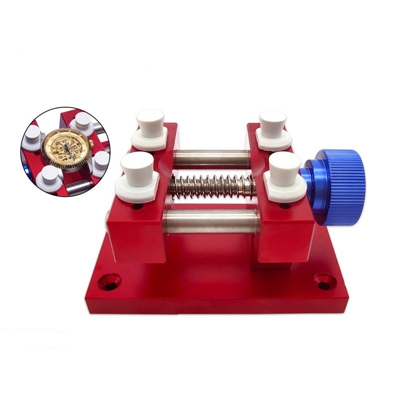 Stainless Steel Large Case Vise With Base Watch Holder For Watch Repair Metal