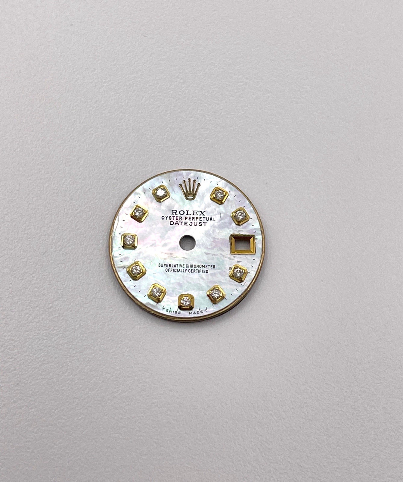 Rolex Ladies 26MM Datejust/President Custom MOP Diamond Dial SS / WG