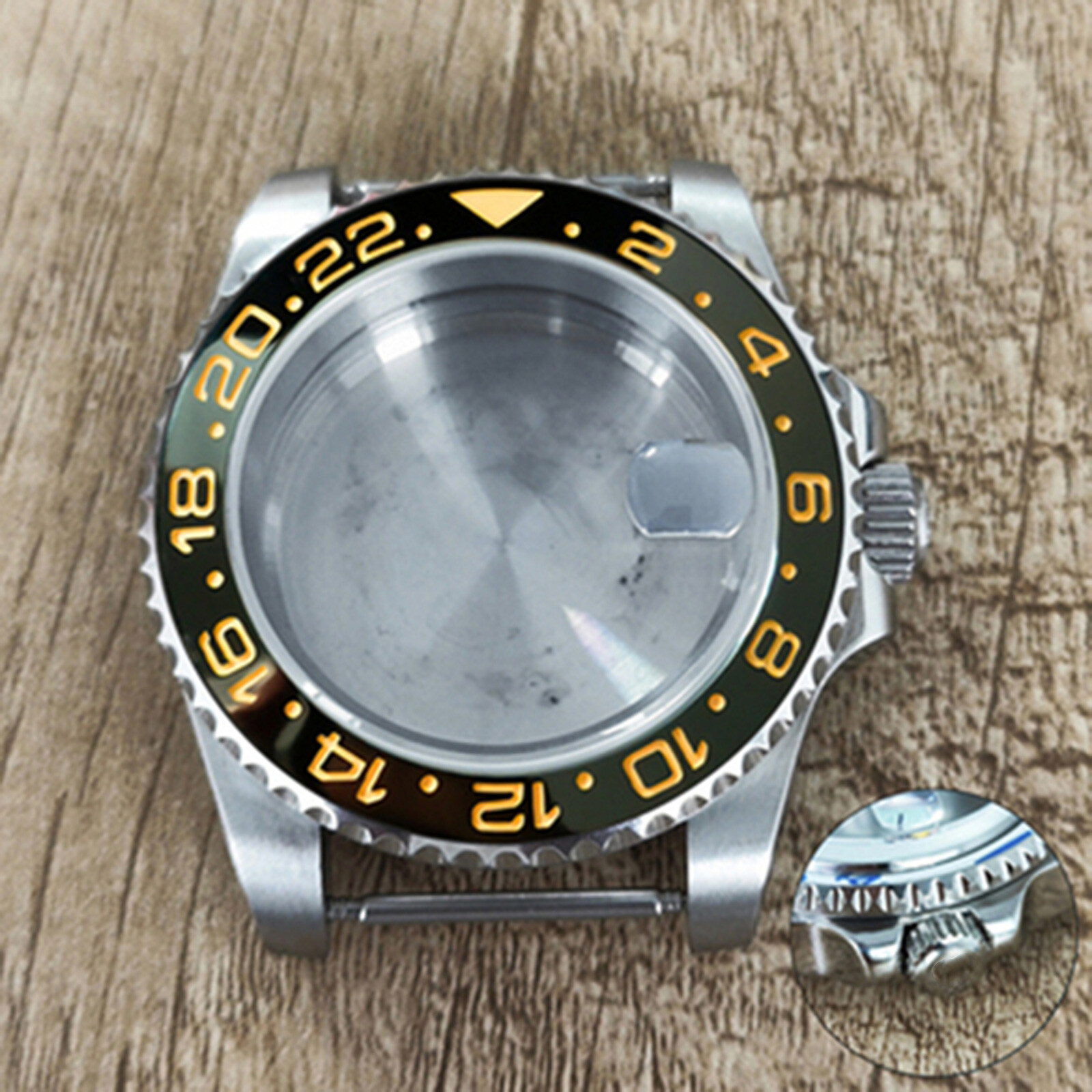 40mm Stainless Steel Watch Case Sapphire Glass Case for NH35 Mechanical Movement