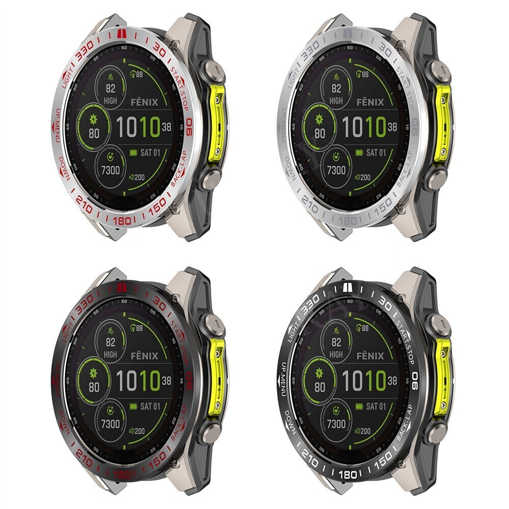 Bezel Frame Ring Metal Watch Case Cover Bumper For Garmin Fenix 8 43mm 47mm 51mm