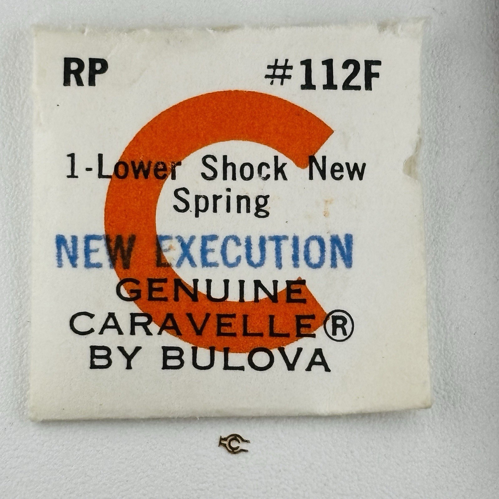 Caravelle Bulova RP #112F Lower Shock Resistant Spring