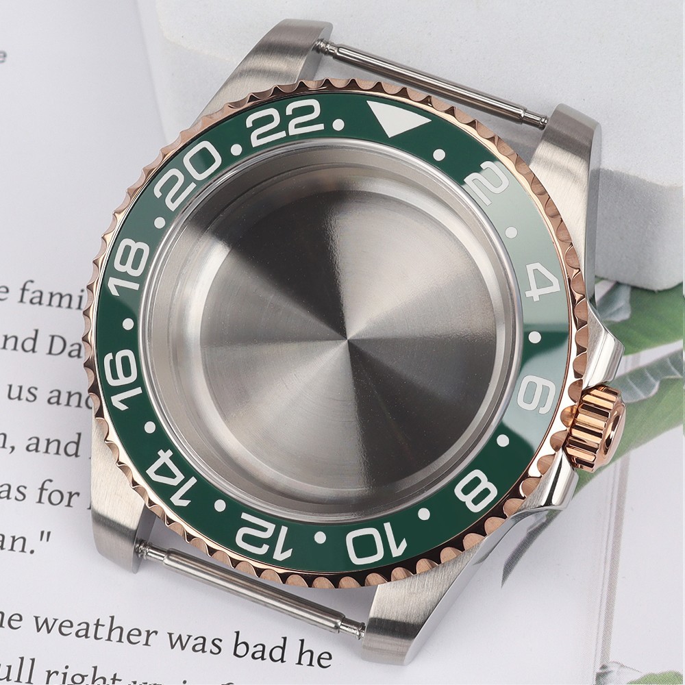 FEIYASHI Ceramic Bezel 40mm Retro Diver Watch Case Sapphire For Seiko NH35 NH36