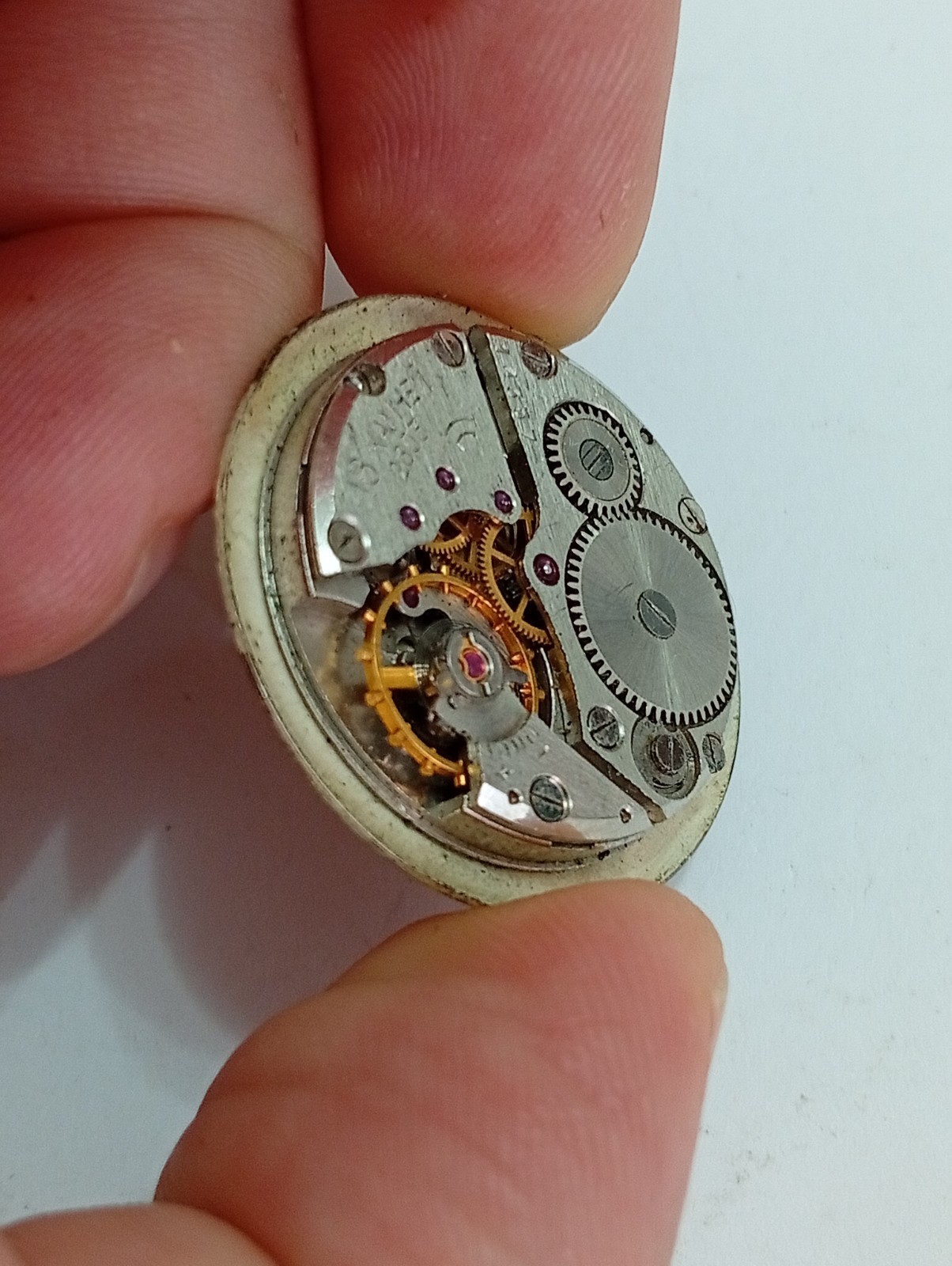Raktea Watch Movement, Caliber 2603, 16 Jewels, USSR — FOR PARTS