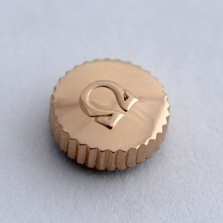 NEW OLD STOCK OMEGA CROWN ROSE GOLD PLATED 5.3MM calibers 265 266 267 268 30T2