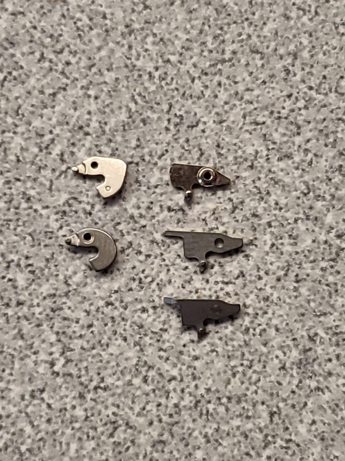 Lot Of 5 Genuine Factory NOS Bulova Accutron 218-219 Setting Levers-Mixed Models