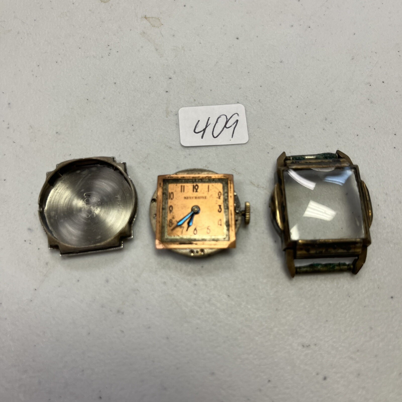 Vintage Neuchatel Master Sutton Wrist Watch Face 6 Jewels Parts/Repair Only #409