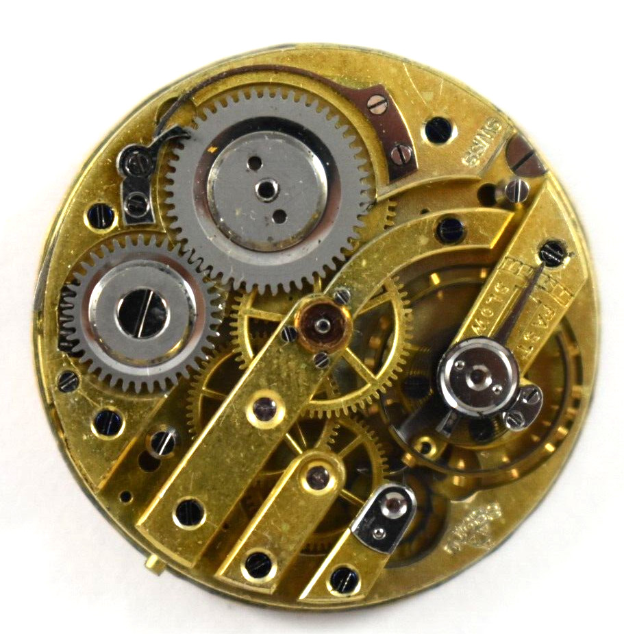 Vintage Swiss Made SS & Co Pendant Set 29.62mm Watch Movement lot.ff