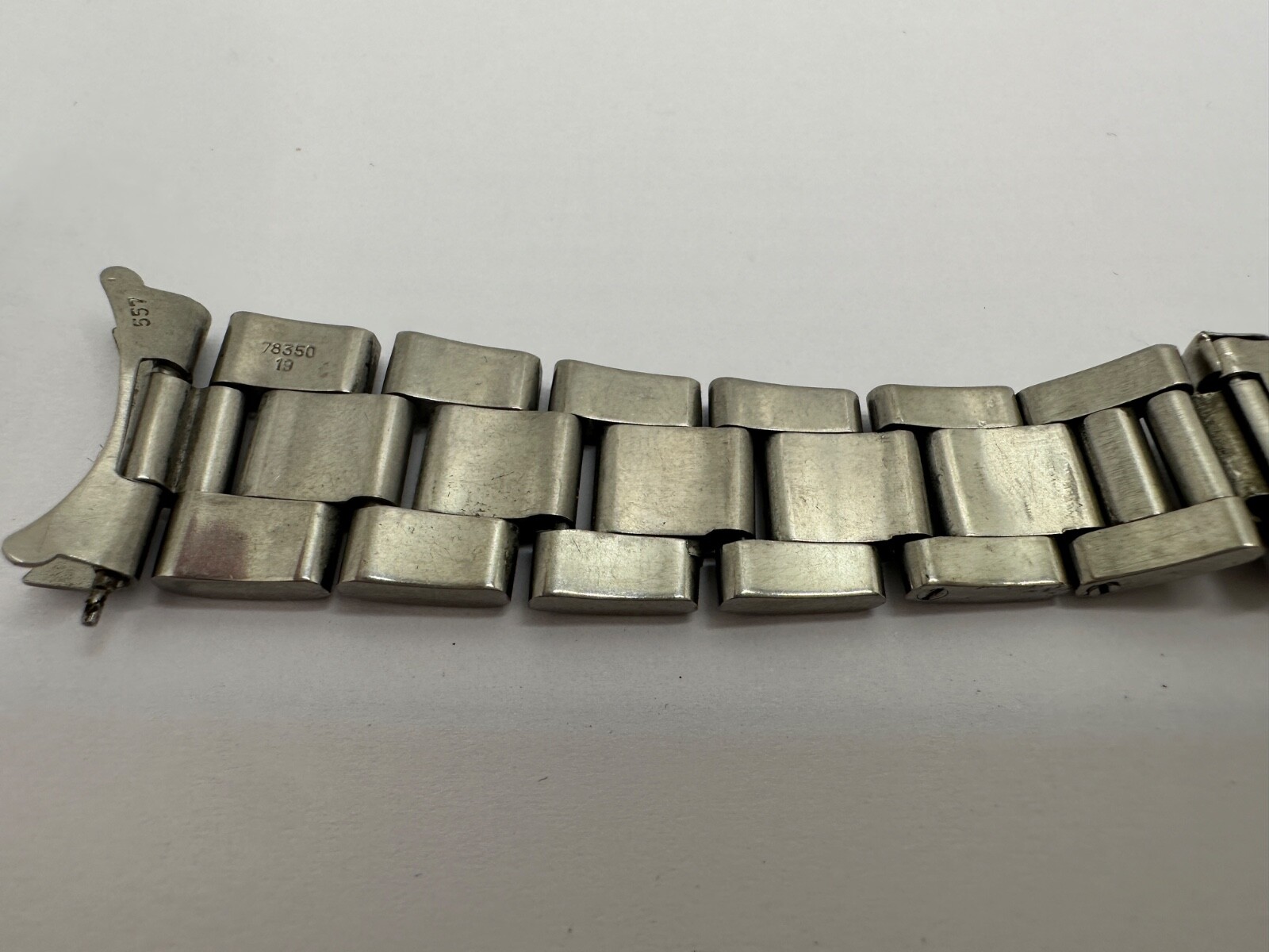 ORIGINAL Rolex 78350 Steel Band with 557 Endlinks Good Condition 19MM Code VE !