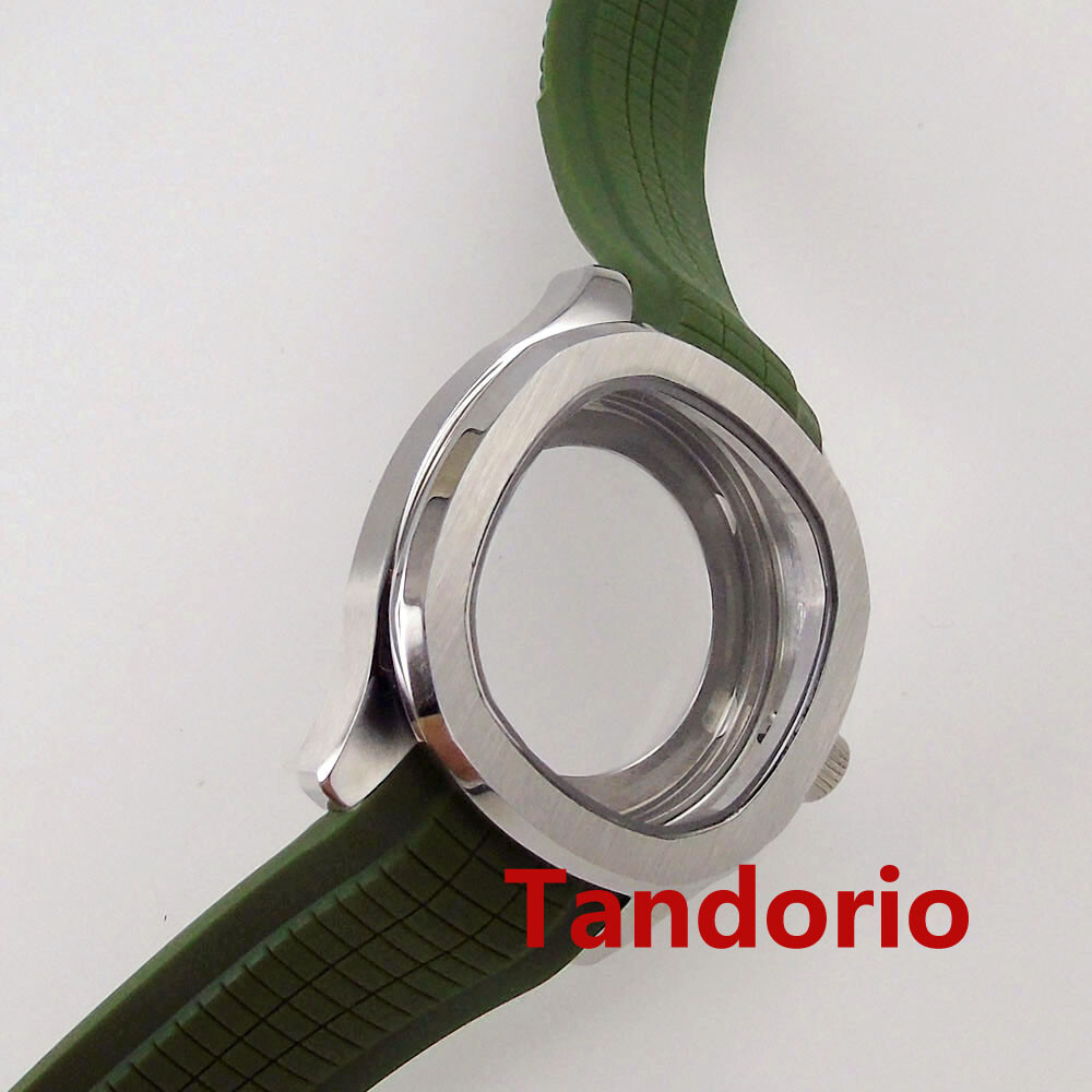 40mm Square Watch Case fit NH34 NH35A NH36 30MM Dial Glass Back Luminous