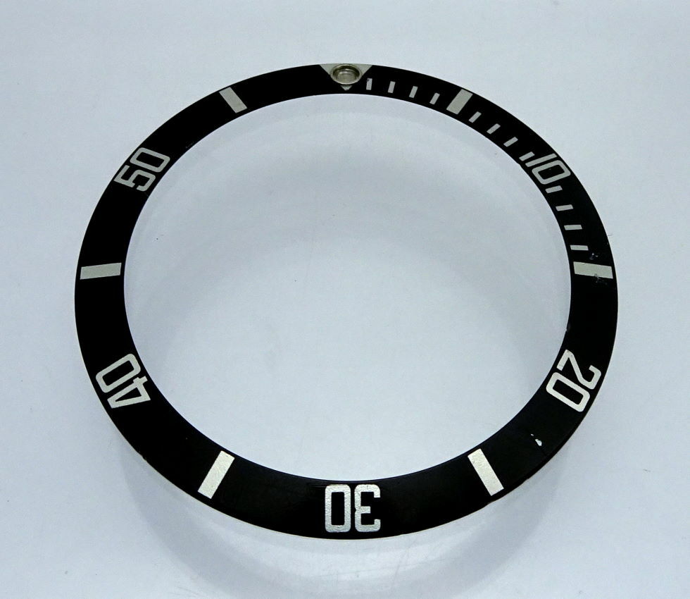 Rolex Black Watch Bezel Insert Submariner Part 16800 16610 Missing Dot