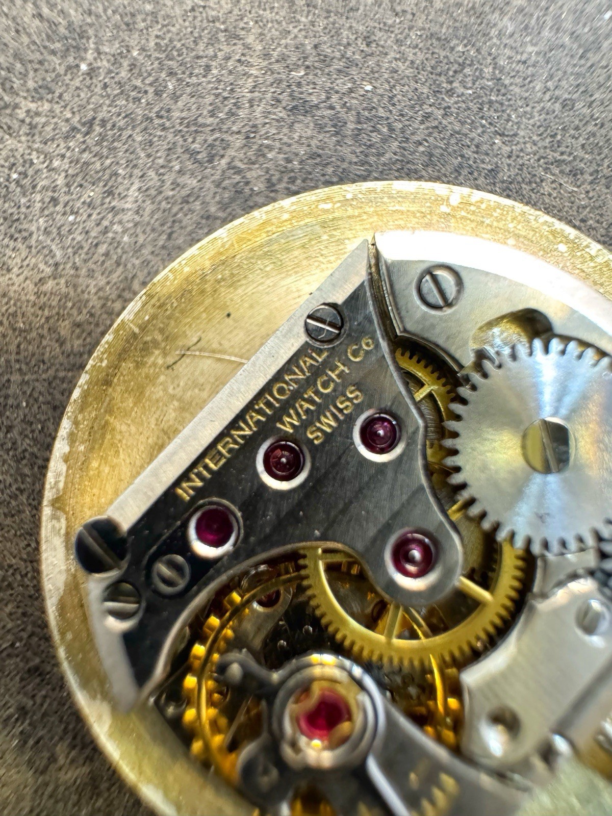 Vintage IWC International Watch Company Cal C.41 Wrist Watch Movement Parts