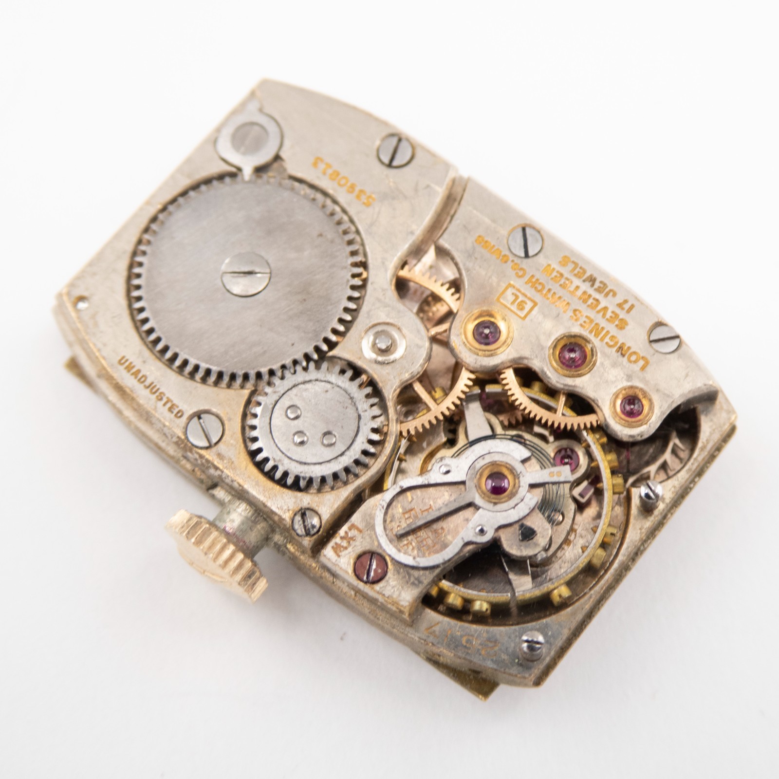 Vintage Longines Caliber 9L 17-Jewel Wristwatch Movement