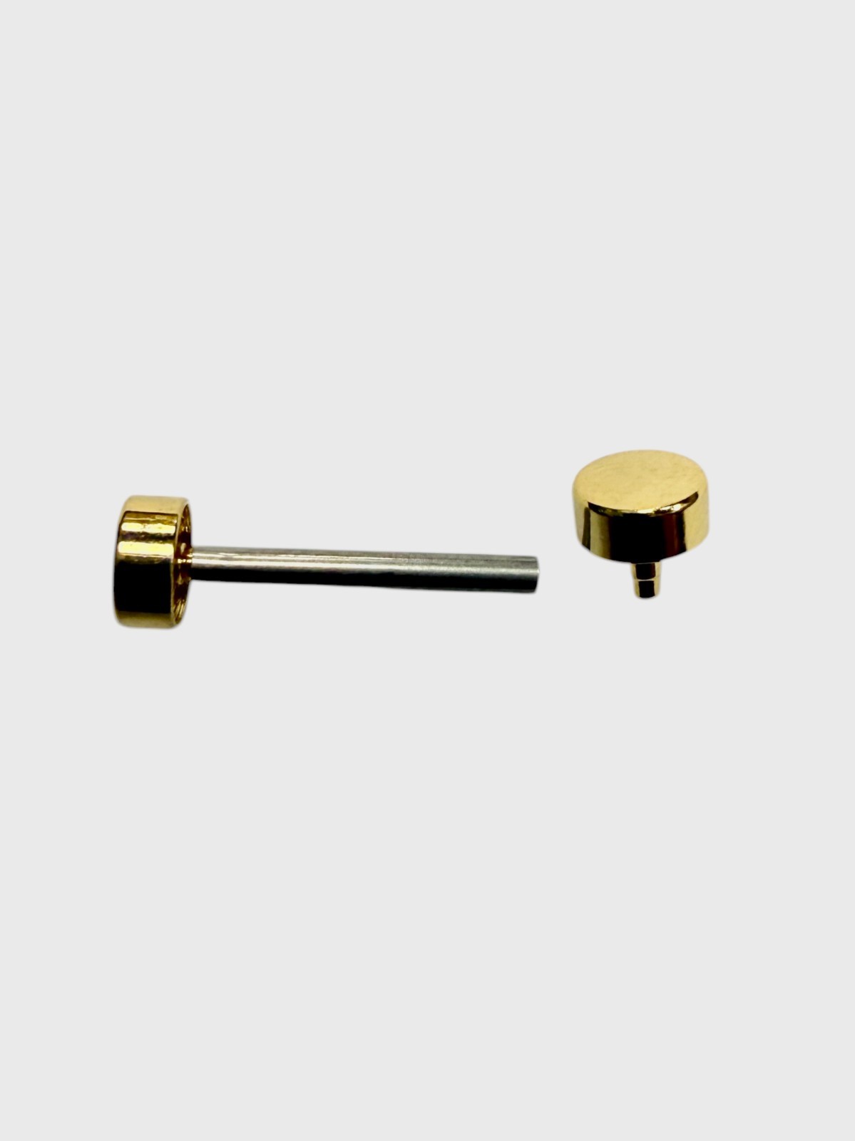 2 PCS Gold Tone Tube & Screw Pins for Watch Band Lugs – Stainless Steel 16mm Rep