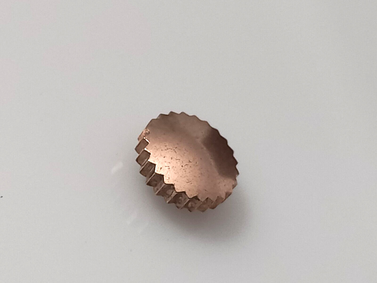 Rare Rose Gold 7.2mm Crown For Vintage 1940-60’s Swiss Chronographs Stem 1.0mm