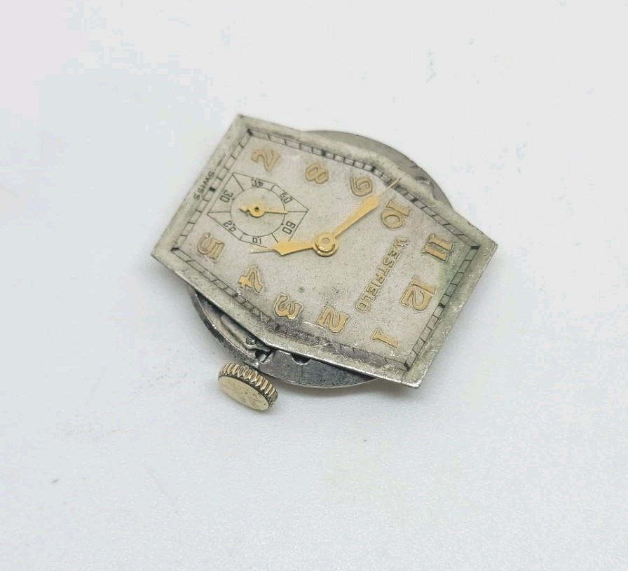 Vintage Westfield 10ZC 15 Jewels Mechanical Wrist Watch Movement Runs