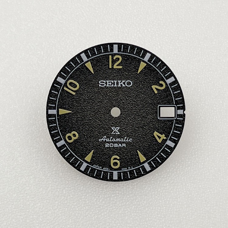 28.5mm Retro Watch Dial Green Luminous for Nh35/NH36/4R Movement
