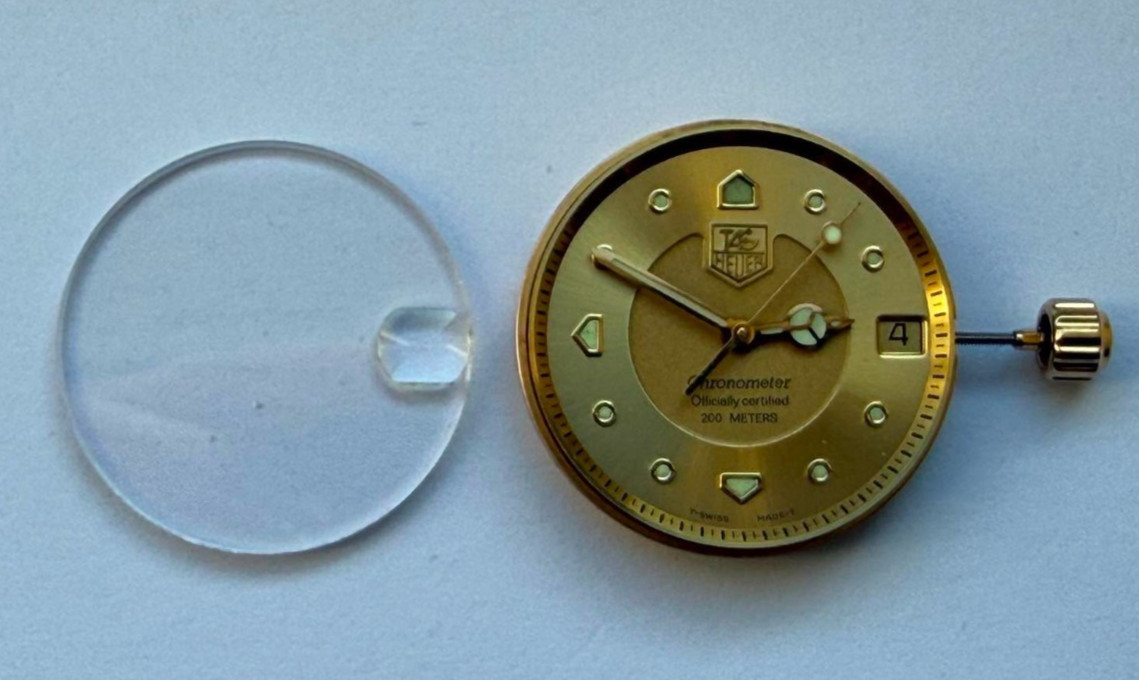 Genuine Tag Heuer ETA 2892-A2 Automatic 21 Jewels Movement + Dial + Hands Crown