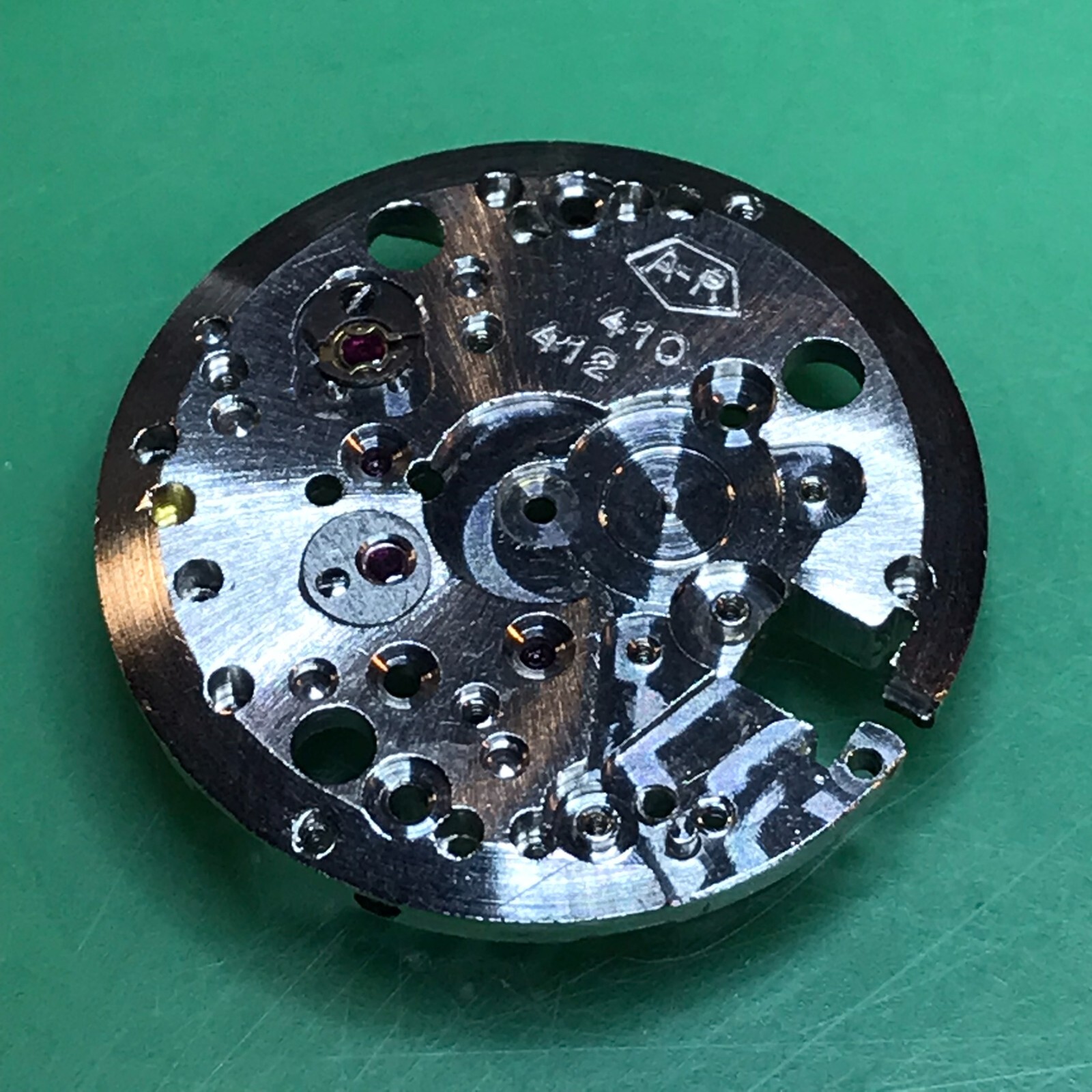 Enicar AR 410-412 Base Main Plate Original Watch Parts T567