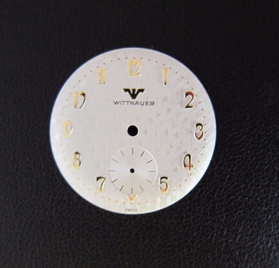 VINTAGE MEN’S WITTNAUER ROUND WRIST WATCH DIAL FACE ONLY PART