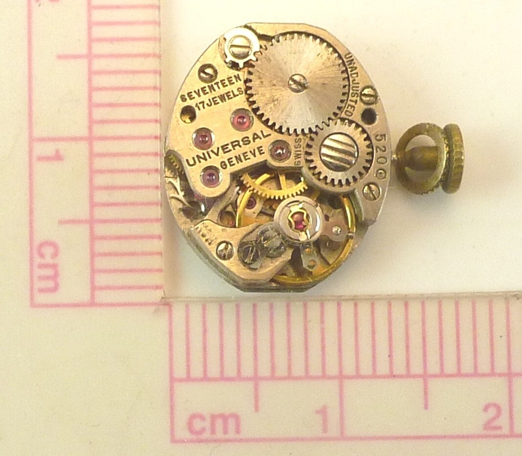 Vintage Universal Geneve Wristwatch Movement – Parts / Repair
