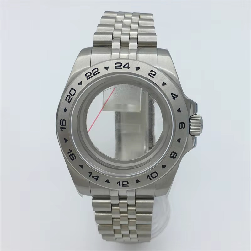 40Mm /43Mm Explore 2 Case Solid Bezel Sapphire Glass Fit NH34 NH35 NH36 ETA2824