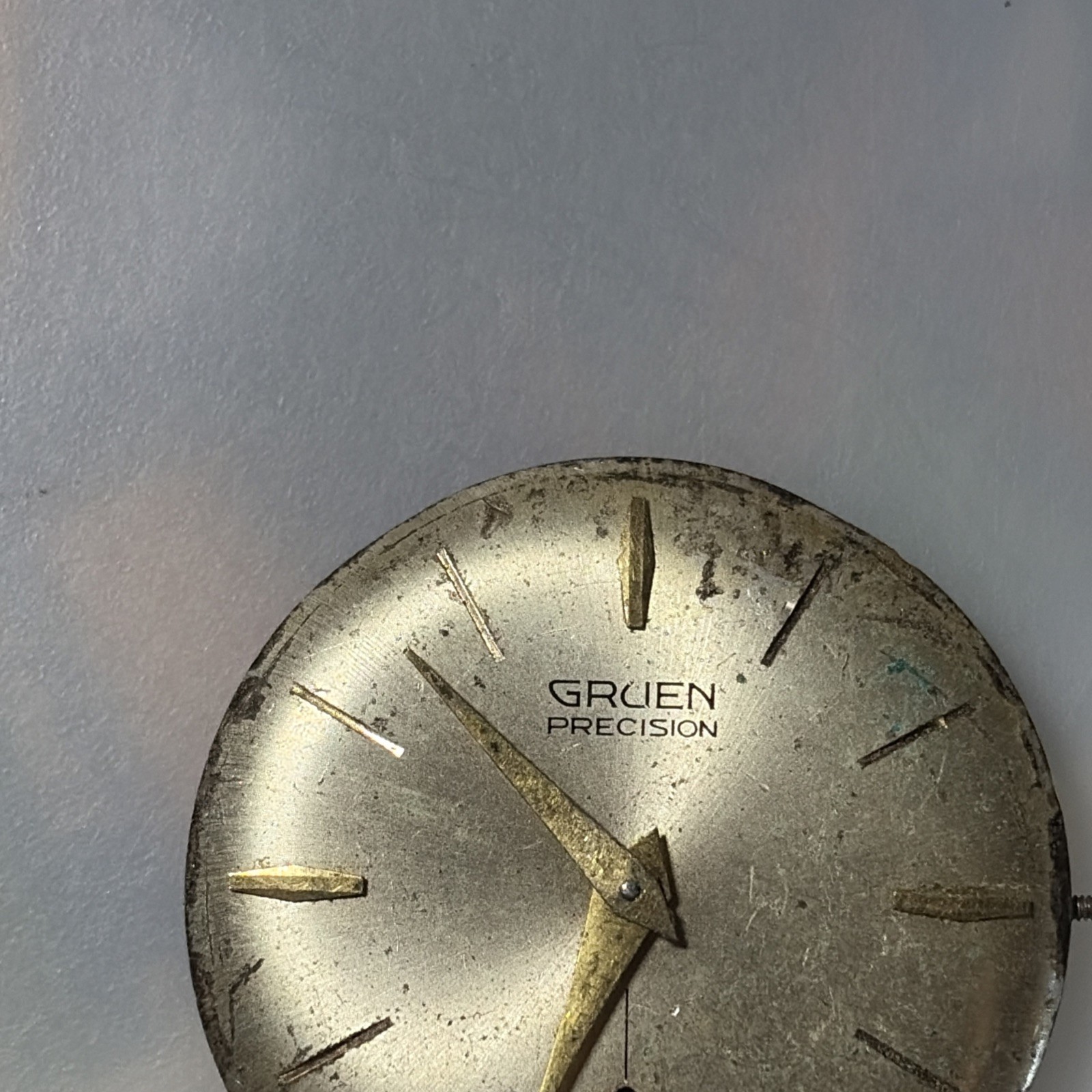 Vintage Gruen Precision 17J Swiss 510 Wrist Watch Movement Parts/Repair AS IS