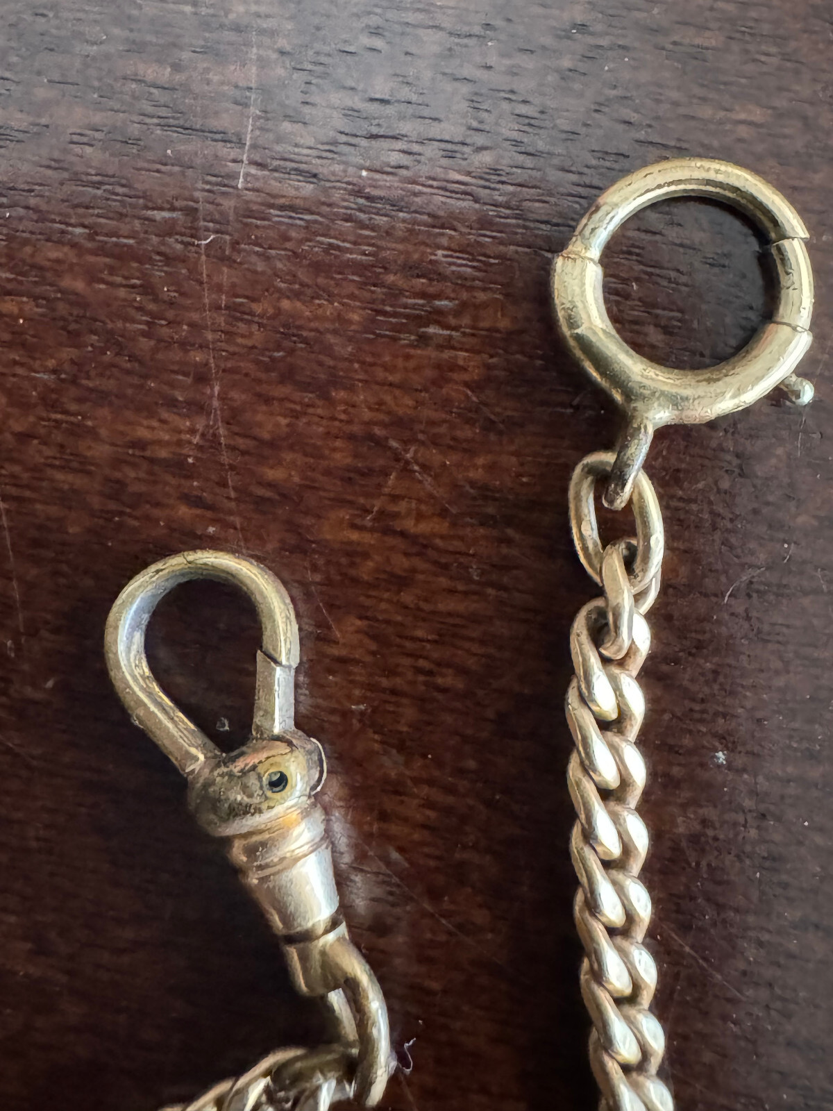 VINTAGE 13 INCH YELLOW GOLD FILLED POCKET WATCH CHAIN