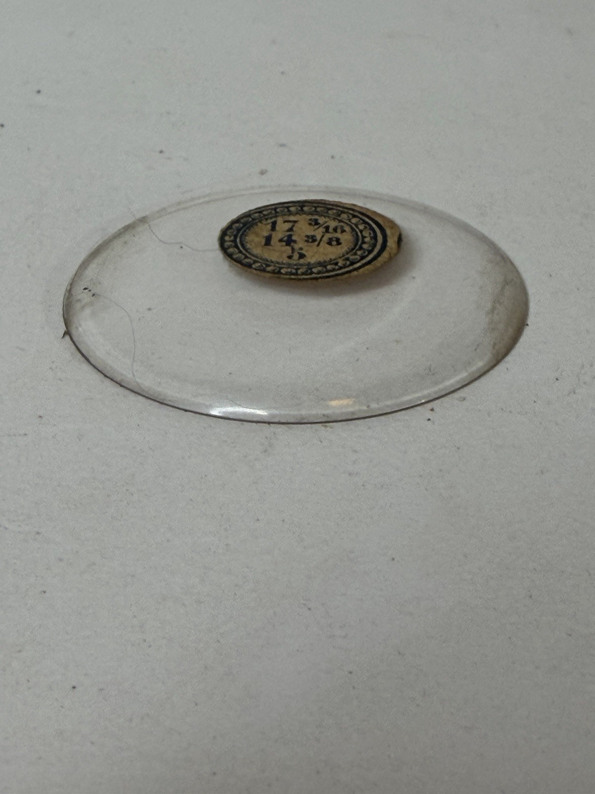 Vintage Ligne Watch Glass / Crystal 17 3/16 – 14 3/8 -5 NOS