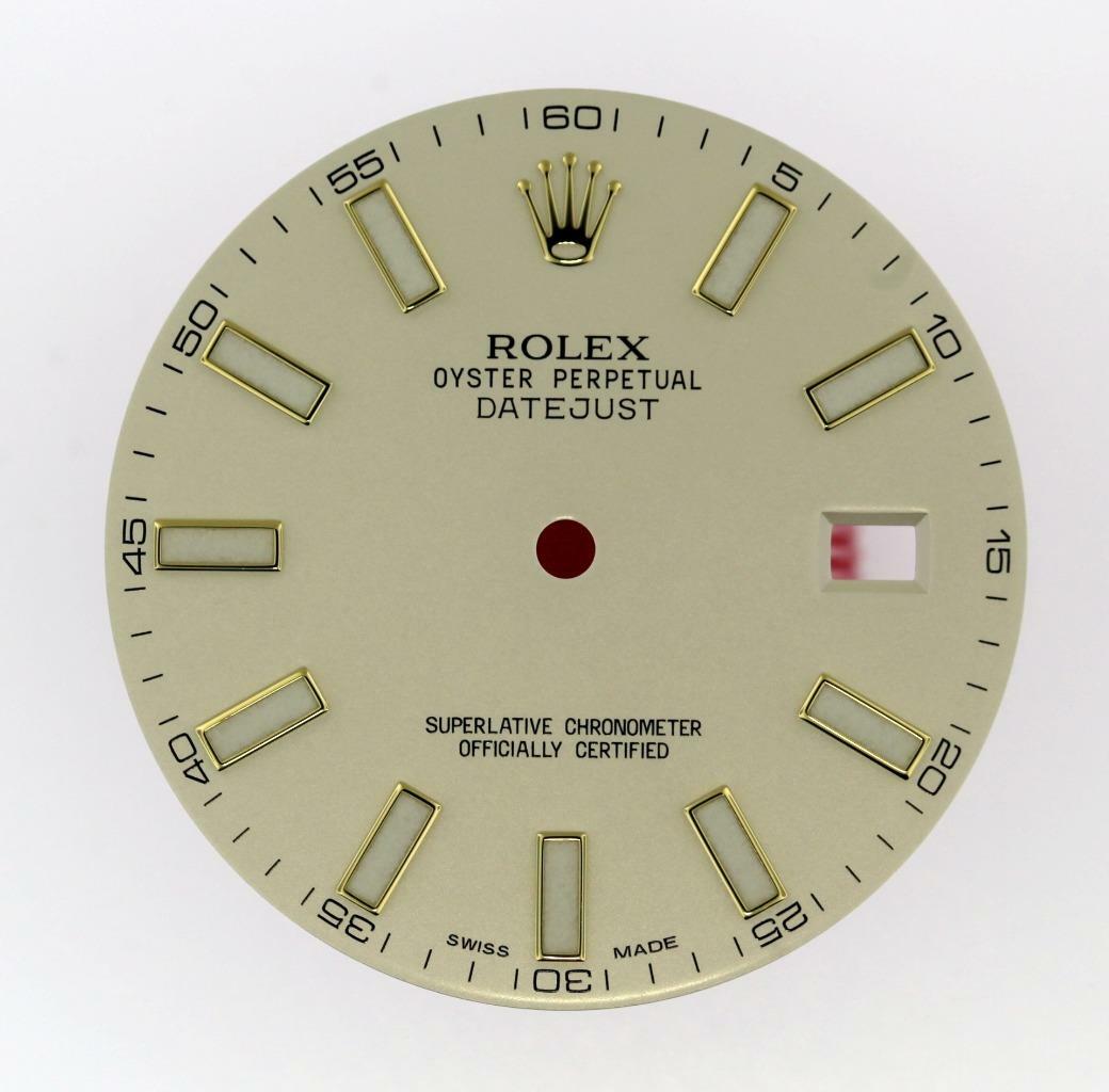Original Men Rolex Datejust II 116303 116333 Ivory Luminous Stick Dial 2/T #P37