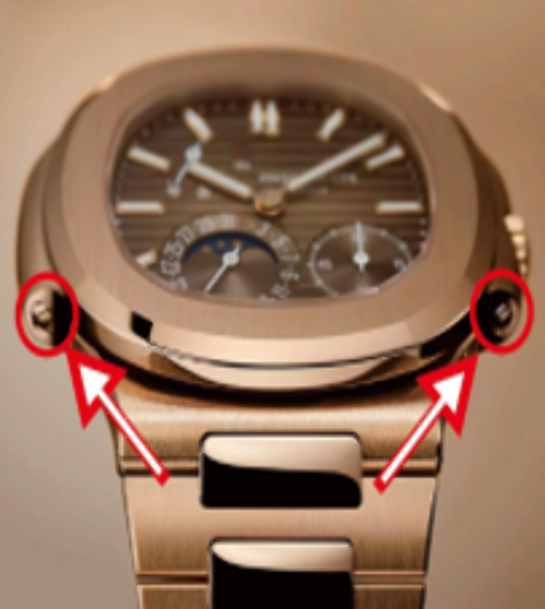 WATCH CASE SCREW FOR PATEK PHILLIPPE NAUTILUS WATCH CROWN 5711/5712 5712G-001