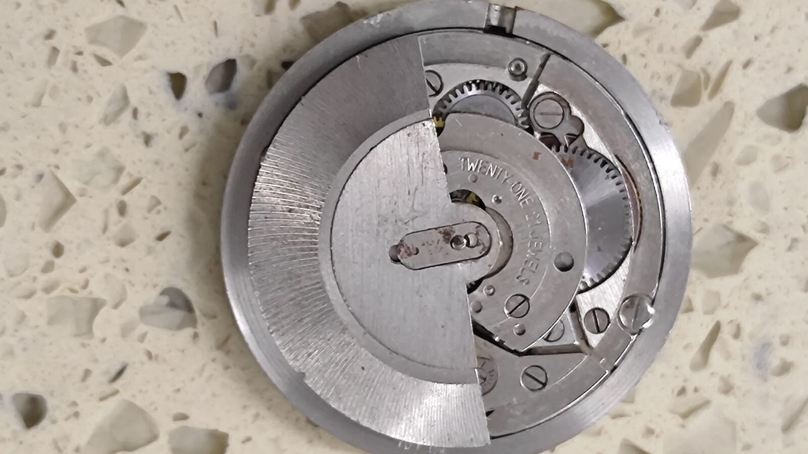 Tissot CAL 784 Automatic Movement with Dial Visodate Seastar WORKING For parts