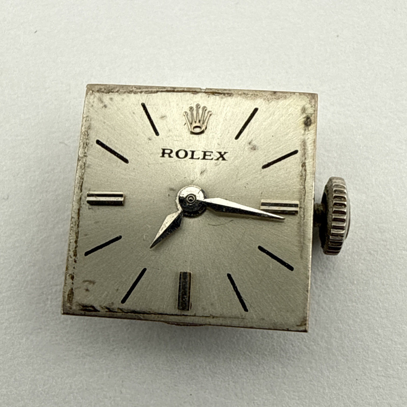 ROLEX cal. 1400, 15j LADIES WRIST WATCH MOVEMENT W/ Dial And Crown – For Repair