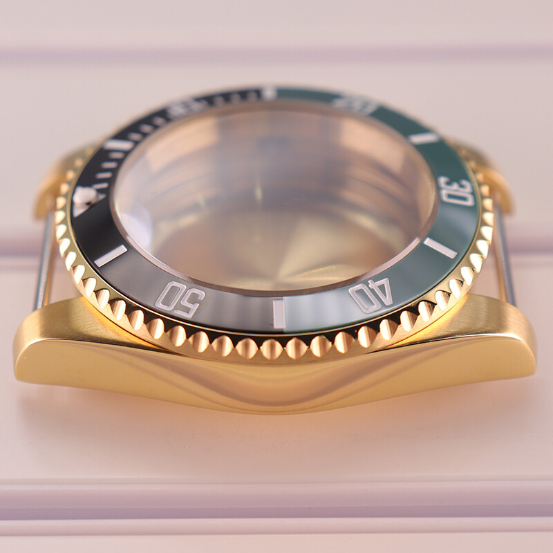 40mm diver Watch Case Cyclops Sapphire Glass For Seiko NH35 Mechanical movement