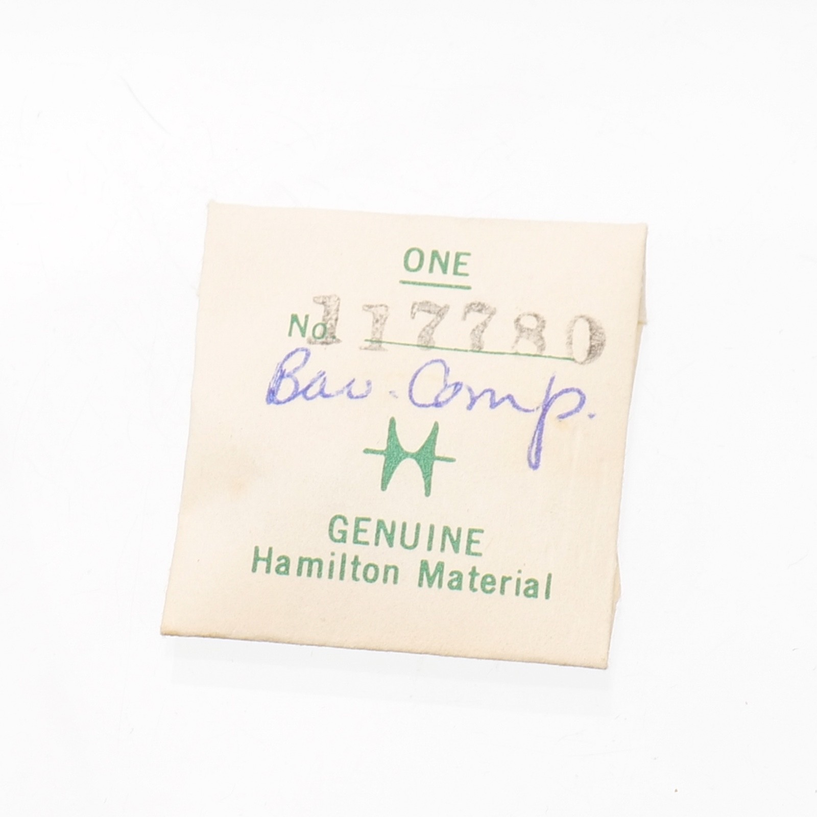 Hamilton 117780 Watch Barrel Complete New Old Stock Part Fits 658-661 (G18D13)