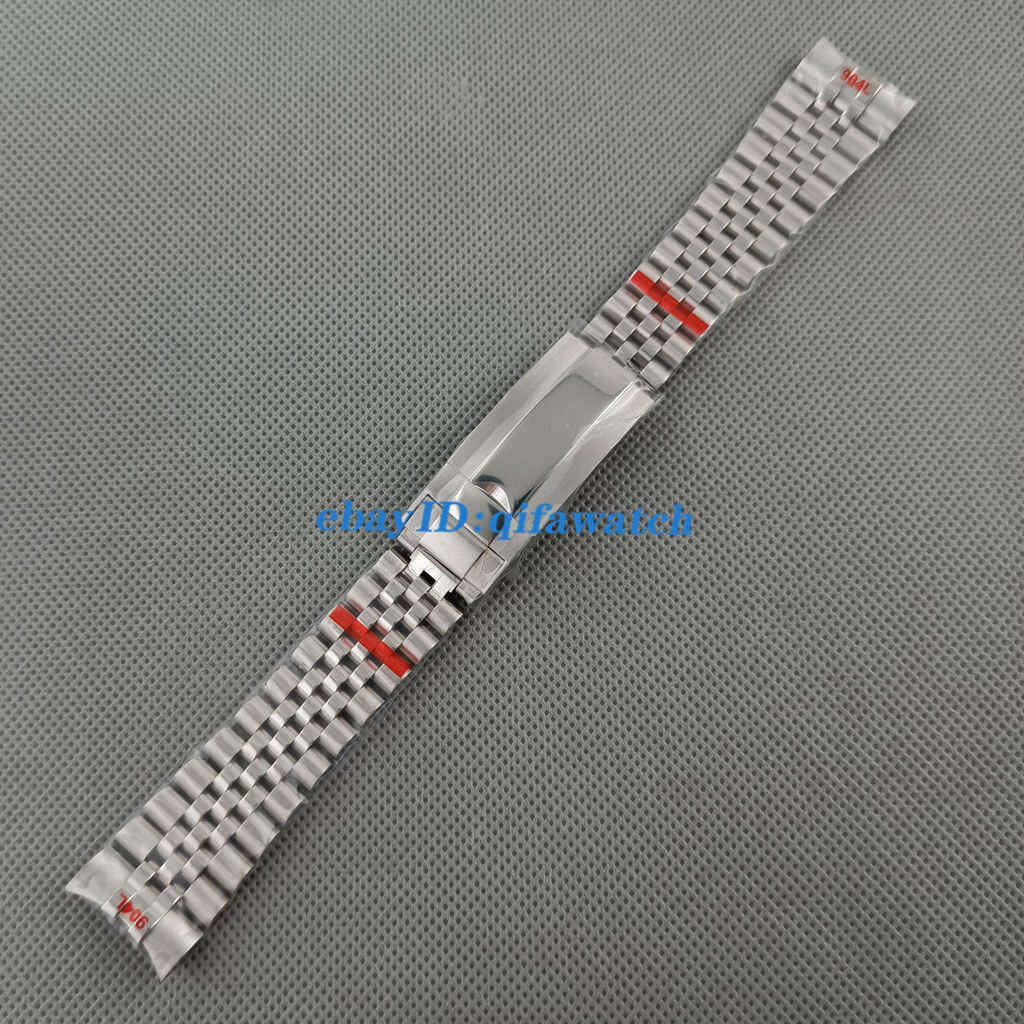 20mm silver black rose gold bracelet slide glide lock clasp steel fit 40mm watch