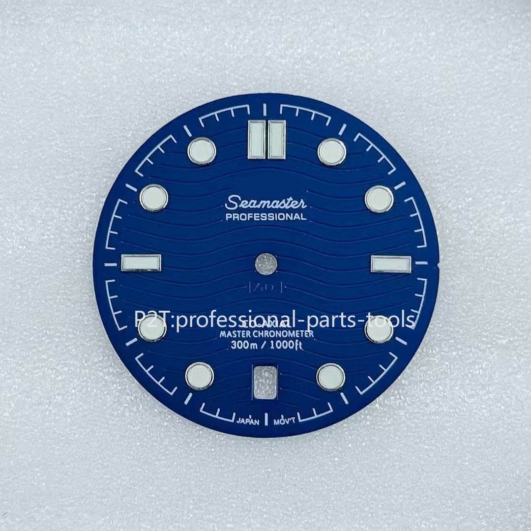 DIY 31mm Luminous Watch Dial Suitable for NH35 Movement Seamaster 300 Watch Face