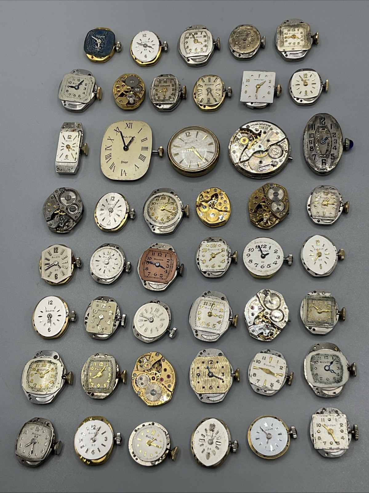 Lot of Vintage Mens Ladies Wristwatch Wind Up Movements ALL Bulova