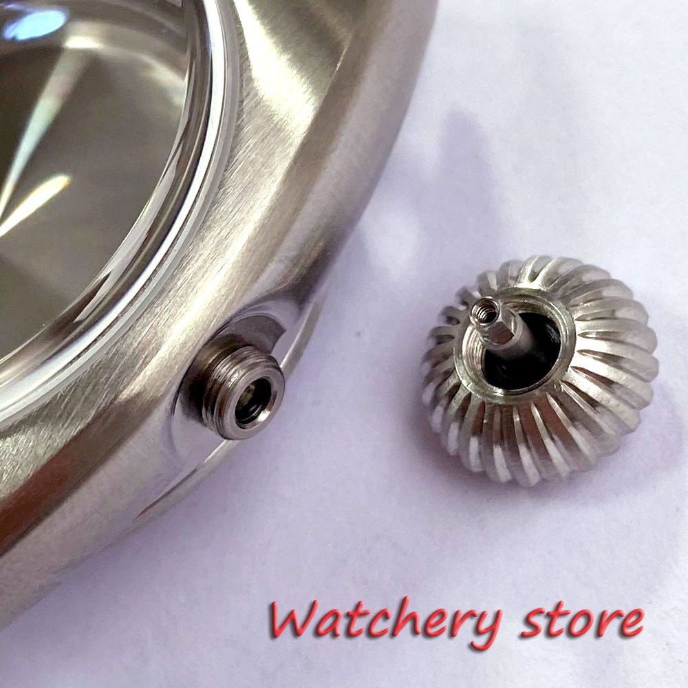 36mm Brushed Double Dome AR Sapphire Crystals 200M Diver Watch Case Dial Set