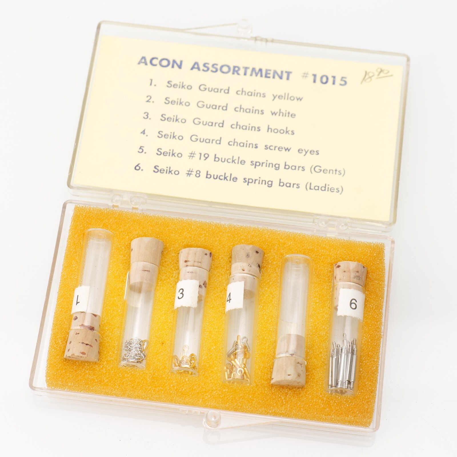 Seiko Bracelet Parts Assortment #1015 – Hooks Chains Screw Eyes Short Tip Bars