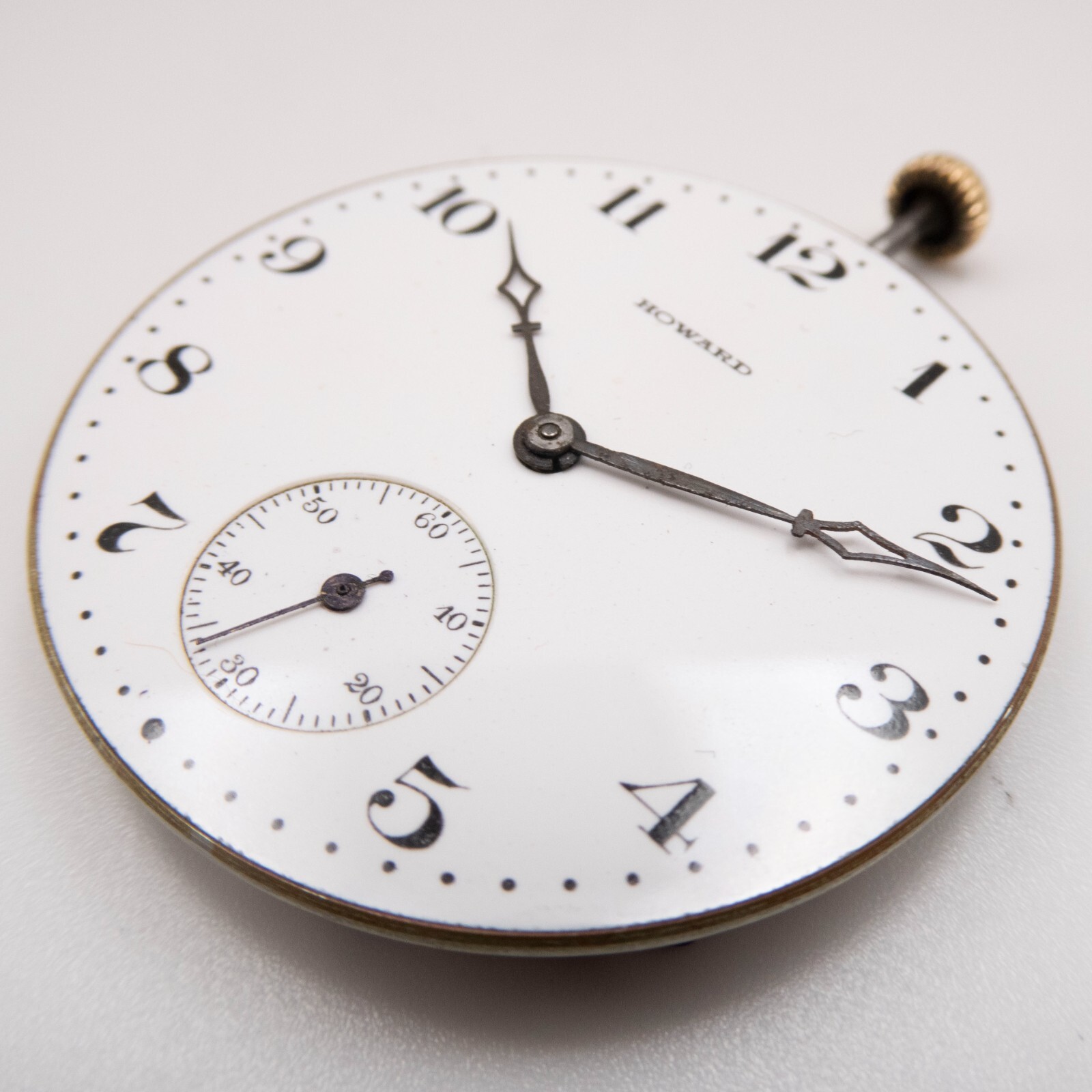 E. Howard Series 7 12-Size 17-Jewel Antique Pocket Watch Movement, Keeps Time
