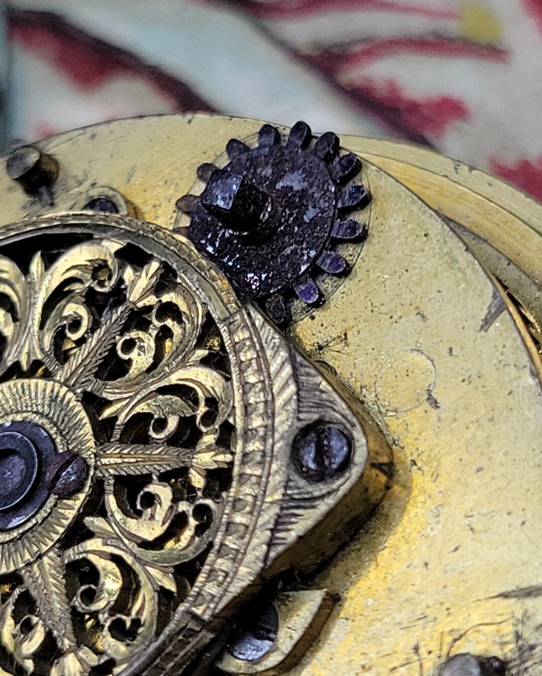 Antique Fusee 48mm Pocket Watch Movement JN Forster Sheerness Odd Mechanism
